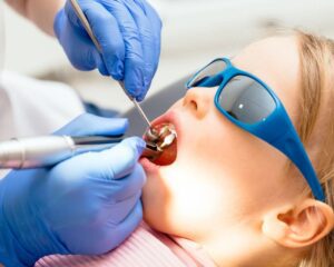 Child at dentist appointment