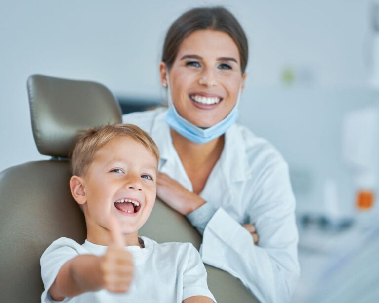 child with a family dentist