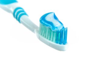 toothbrush and toothpaste